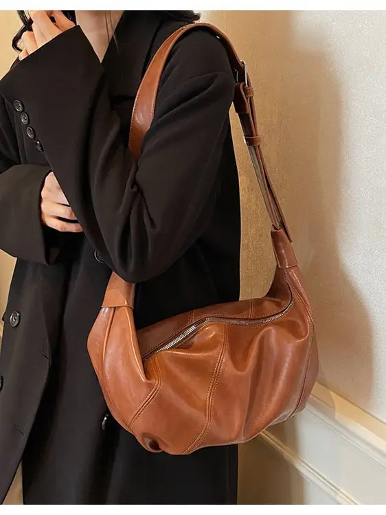 Red Leather Shoulder Bag for Women 2026 - Image 8