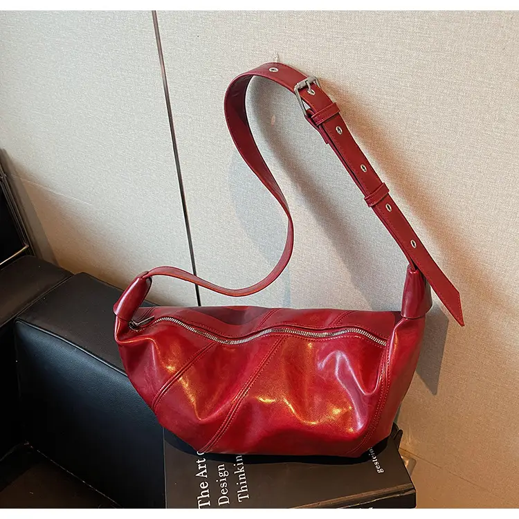 Red Leather Shoulder Bag for Women 2026 — feature 13