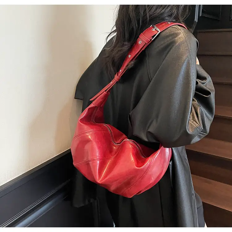 Red Leather Shoulder Bag for Women 2026 — feature 31