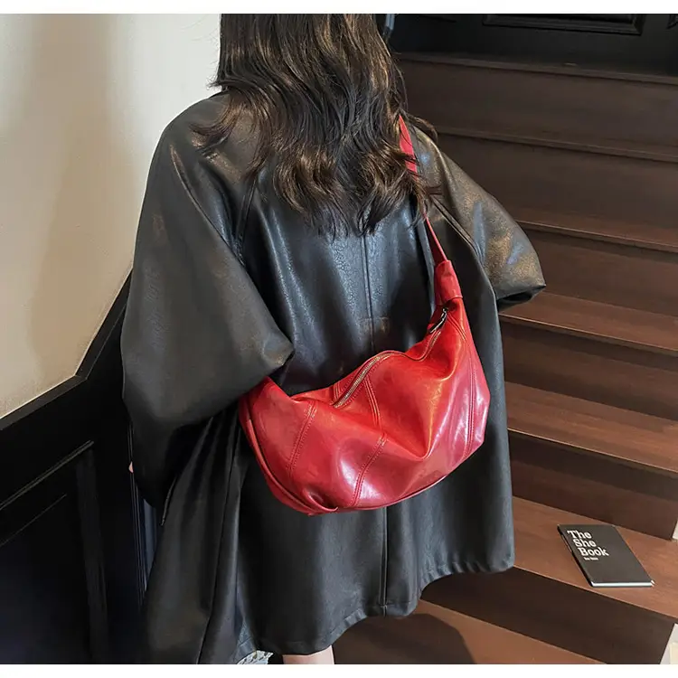 Red Leather Shoulder Bag for Women 2026 — feature 32
