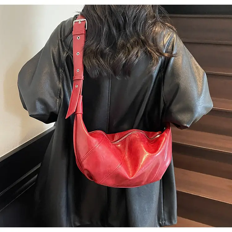 Red Leather Shoulder Bag for Women 2026 — feature 33