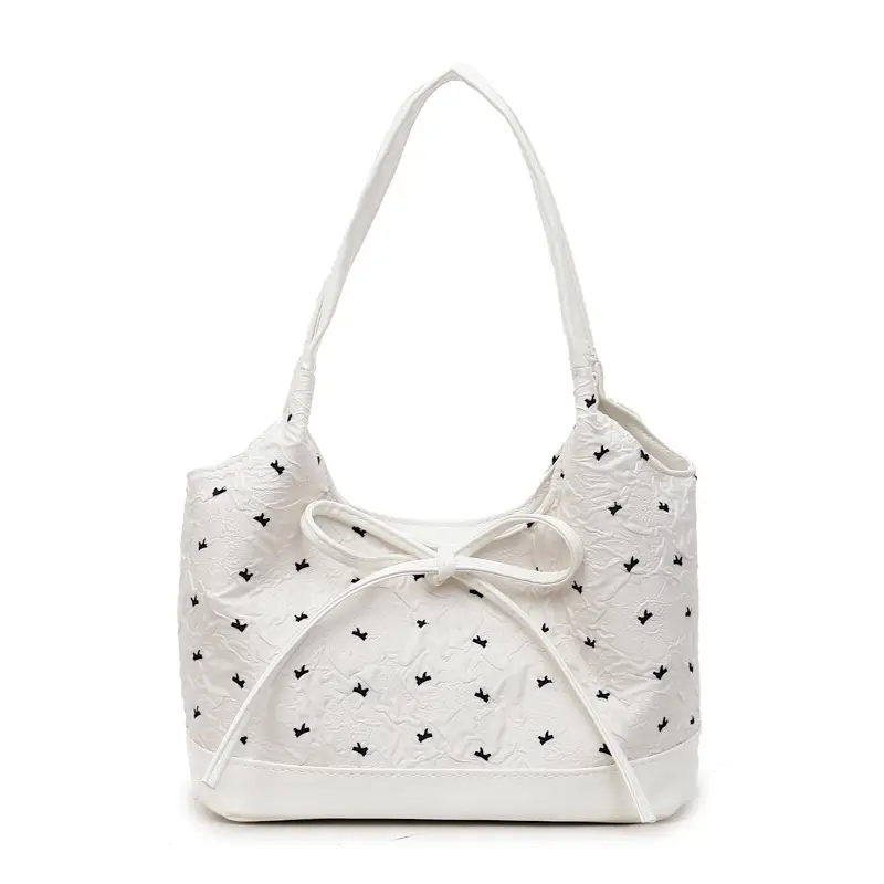 Women's Bow Bag with Embroidered Design - Image 8
