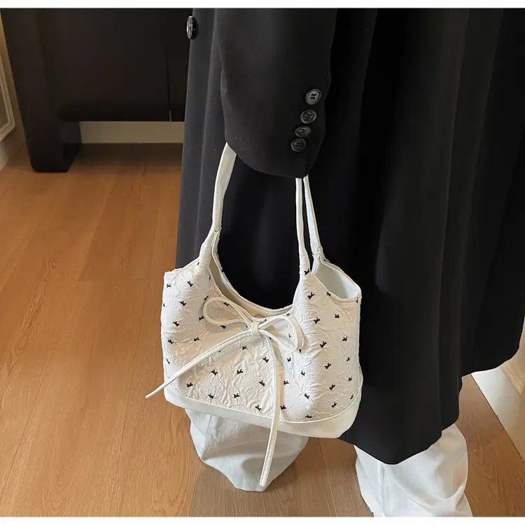 Women's Bow Bag with Embroidered Design — feature 10