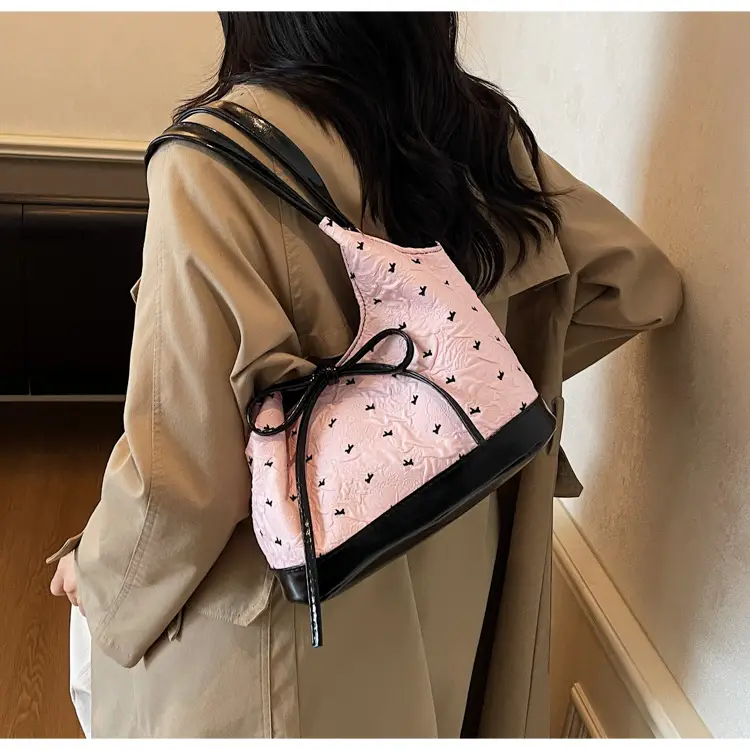 Women's Bow Bag with Embroidered Design — feature 13