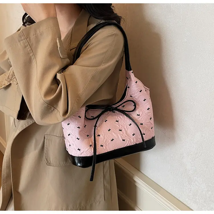 Women's Bow Bag with Embroidered Design — feature 14