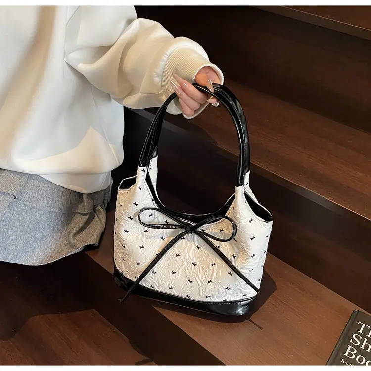 Women's Bow Bag with Embroidered Design — feature 16