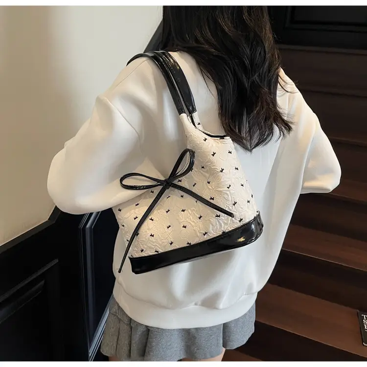 Women's Bow Bag with Embroidered Design — feature 18