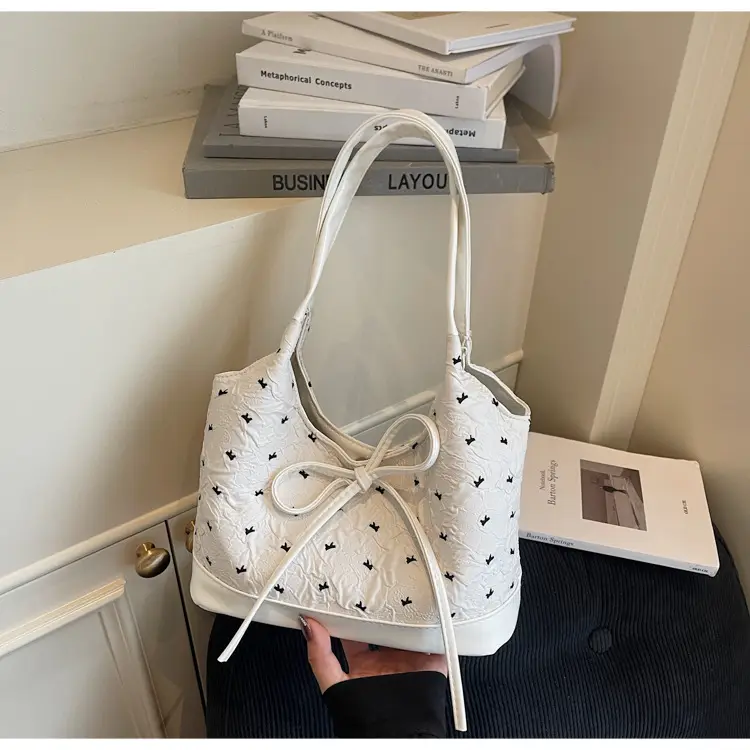 Women's Bow Bag with Embroidered Design — feature 22