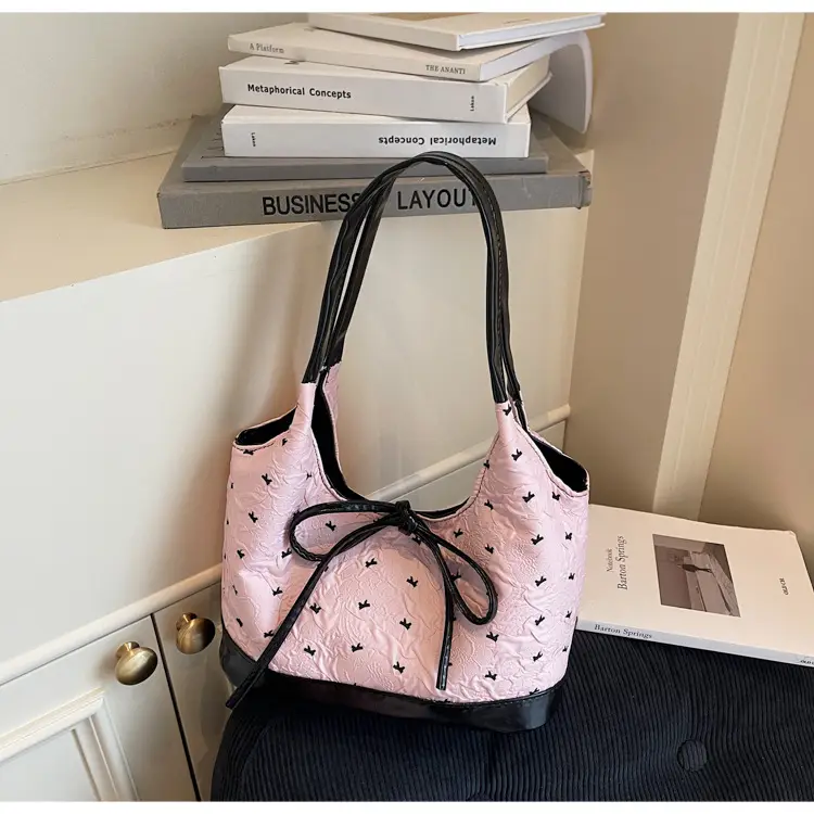 Women's Bow Bag with Embroidered Design — feature 23
