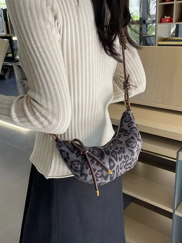 Leopard Print Shoulder Crossbody Bag for Women 2025
