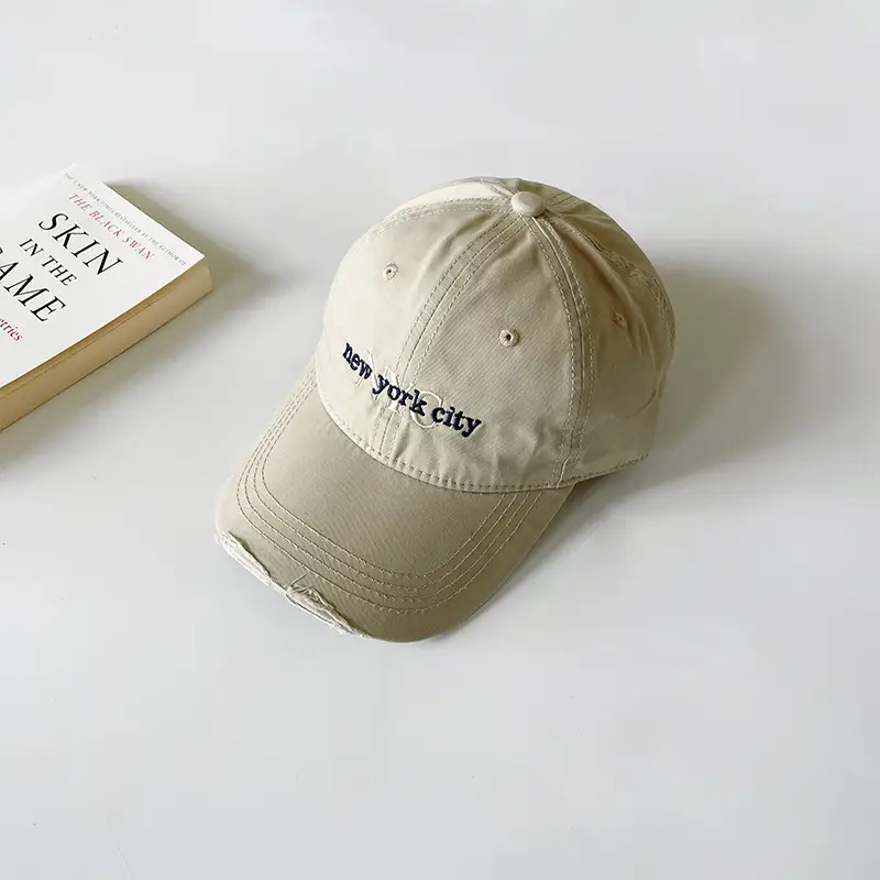 Beige Baseball Cap for Kids Outdoor Sun Protection - Image 5