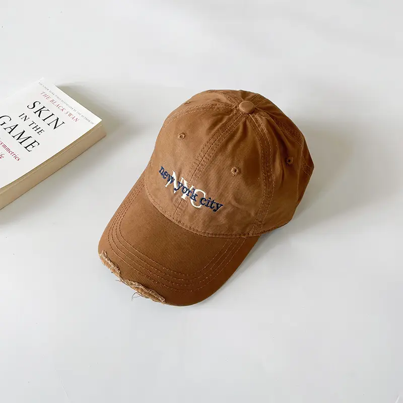 Beige Baseball Cap for Kids Outdoor Sun Protection - Image 6