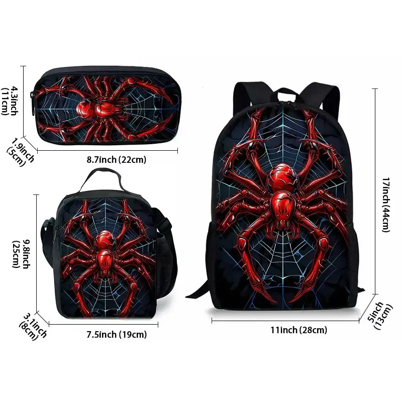 Large-Capacity Spine-Protecting and Weight-Reducing Schoolbag Set for Primary School Students with Cartoon Hero Print Backpack — feature 1