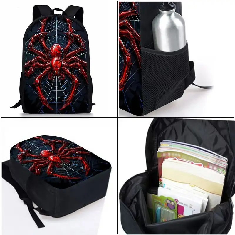 Large-Capacity Spine-Protecting and Weight-Reducing Schoolbag Set for Primary School Students with Cartoon Hero Print Backpack — feature 3