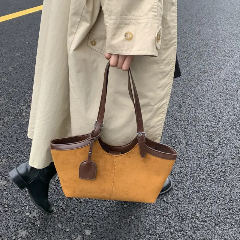 Retro Suede Satchel Bag for Women 2025 - Image 7