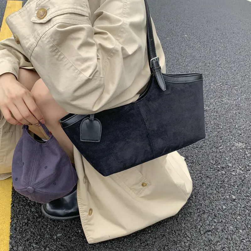 Retro Suede Satchel Bag for Women 2025 - Image 8