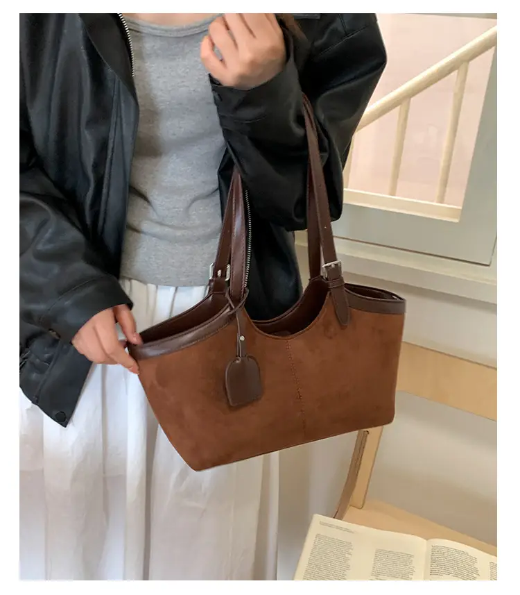 Retro Suede Satchel Bag for Women 2025 — feature 17