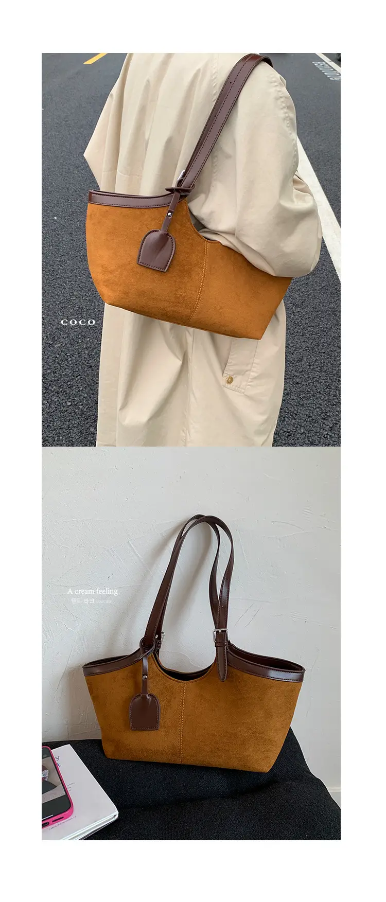 Retro Suede Satchel Bag for Women 2025 — feature 21