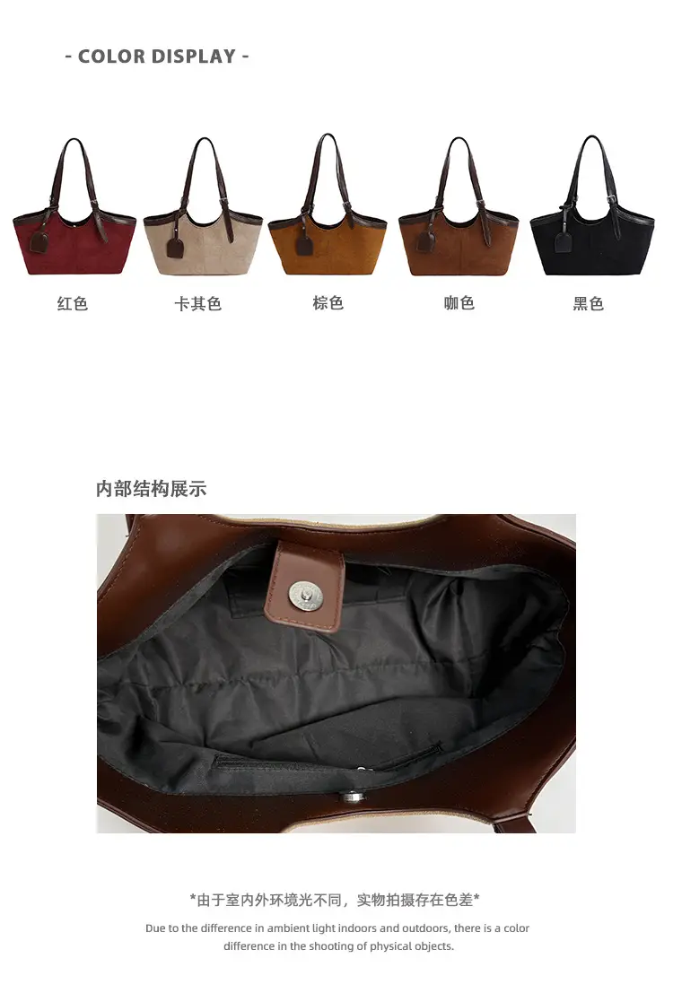 Retro Suede Satchel Bag for Women 2025 — feature 3