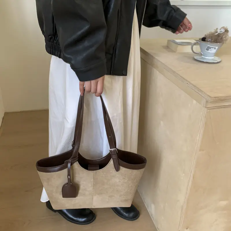 Retro Suede Satchel Bag for Women 2025 - Image 4