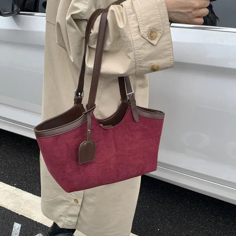 Retro Suede Satchel Bag for Women 2025 - Image 5