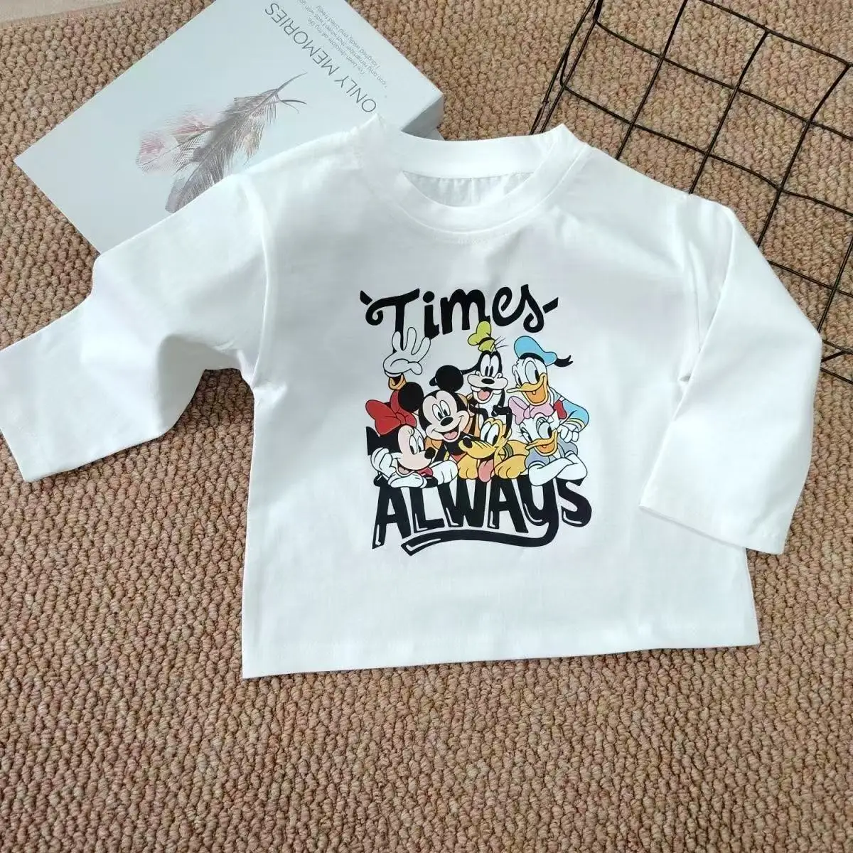 100% Cotton Retro Printed Boys T-Shirt White — feature 5