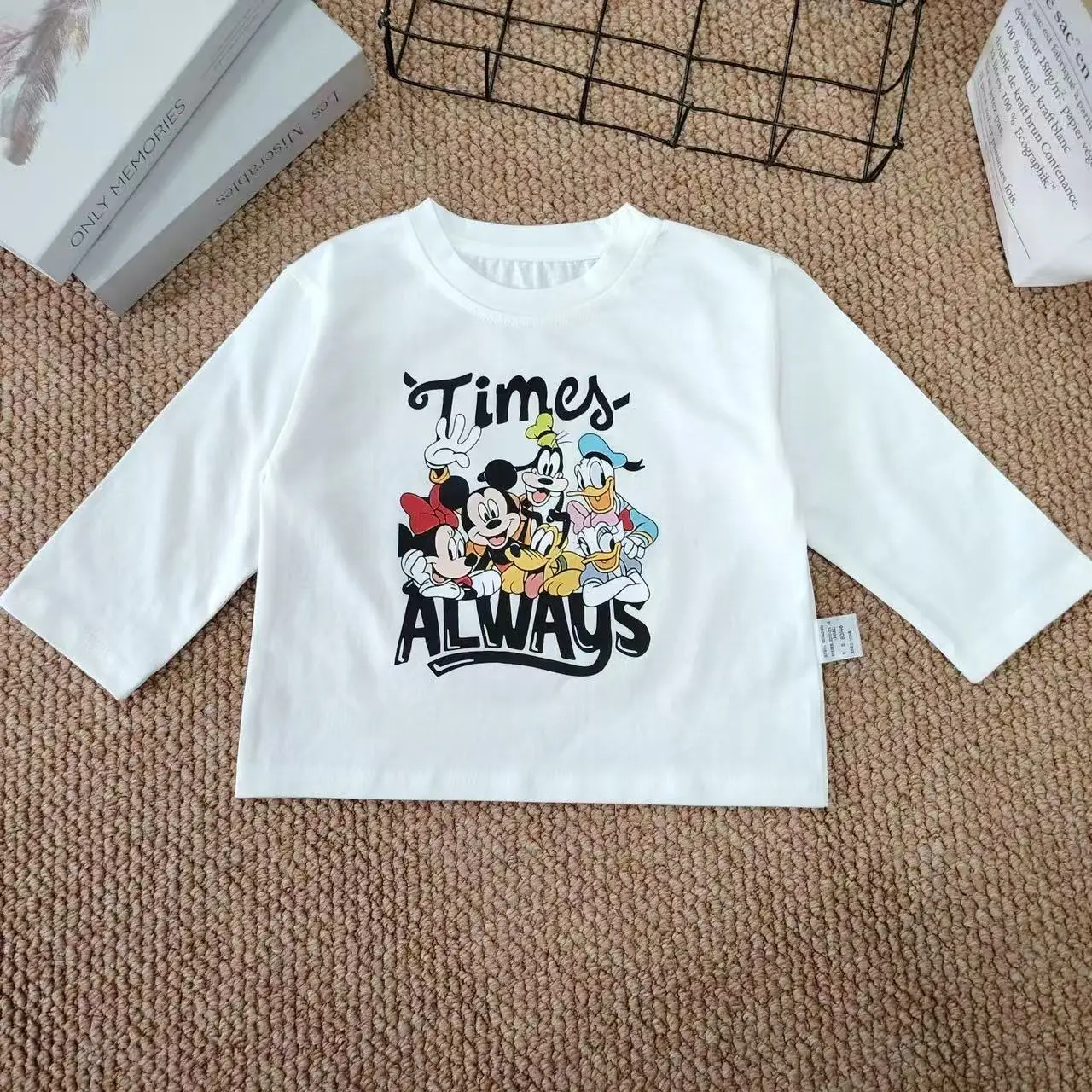 100% Cotton Retro Printed Boys T-Shirt White — feature 6
