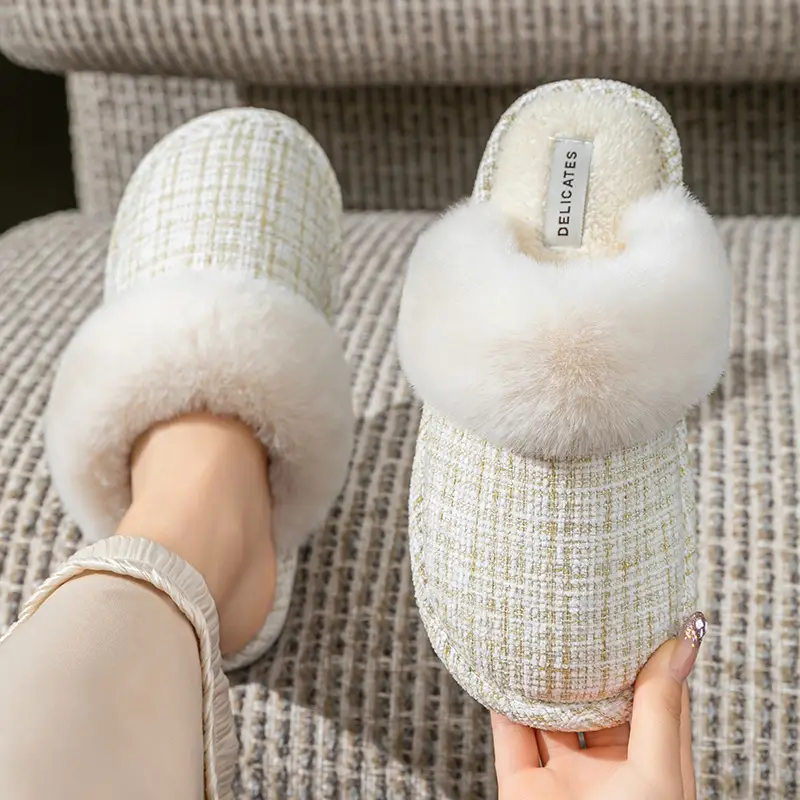 Cixi Cotton Slippers for Women in Winter, Spring & Fall, Indoor Home Use, Warm and Non-Slip Home Furnishings, Cixi Winter Plush Men's - Image 16
