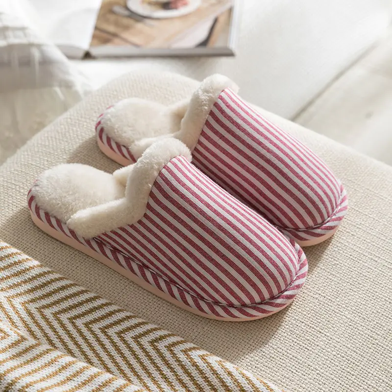 Cixi Cotton Slippers for Women in Winter, Spring & Fall, Indoor Home Use, Warm and Non-Slip Home Furnishings, Cixi Winter Plush Men's - Image 4
