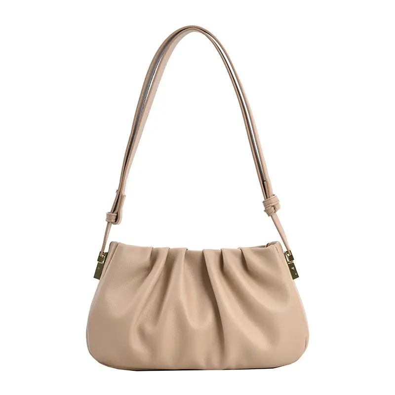Women's Beige Shoulder Bag with Strap & Crossbody - Image 9