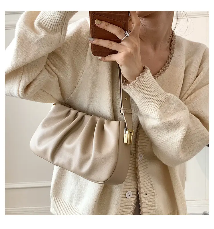 Women's Beige Shoulder Bag with Strap & Crossbody — feature 12