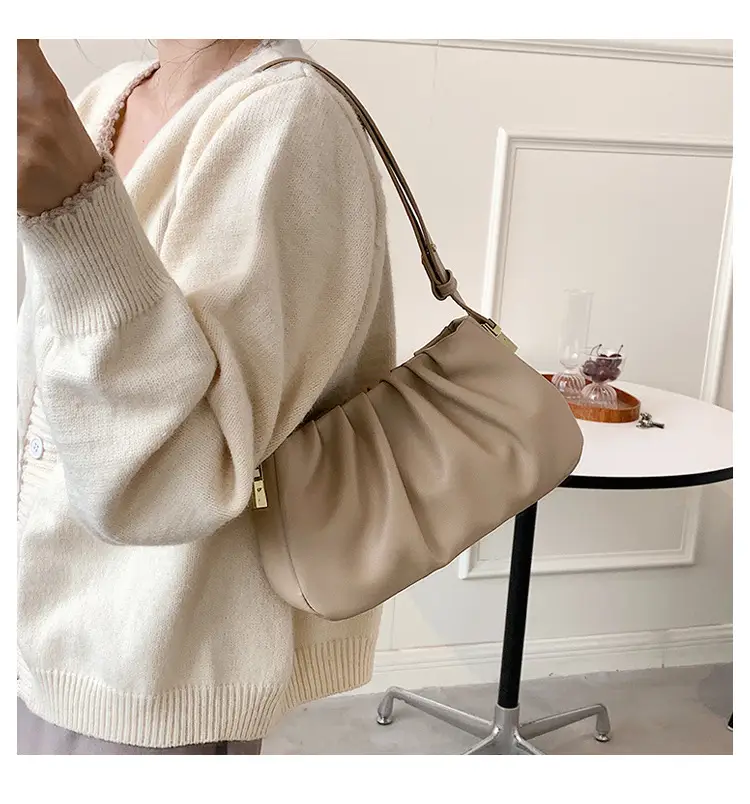 Women's Beige Shoulder Bag with Strap & Crossbody — feature 13