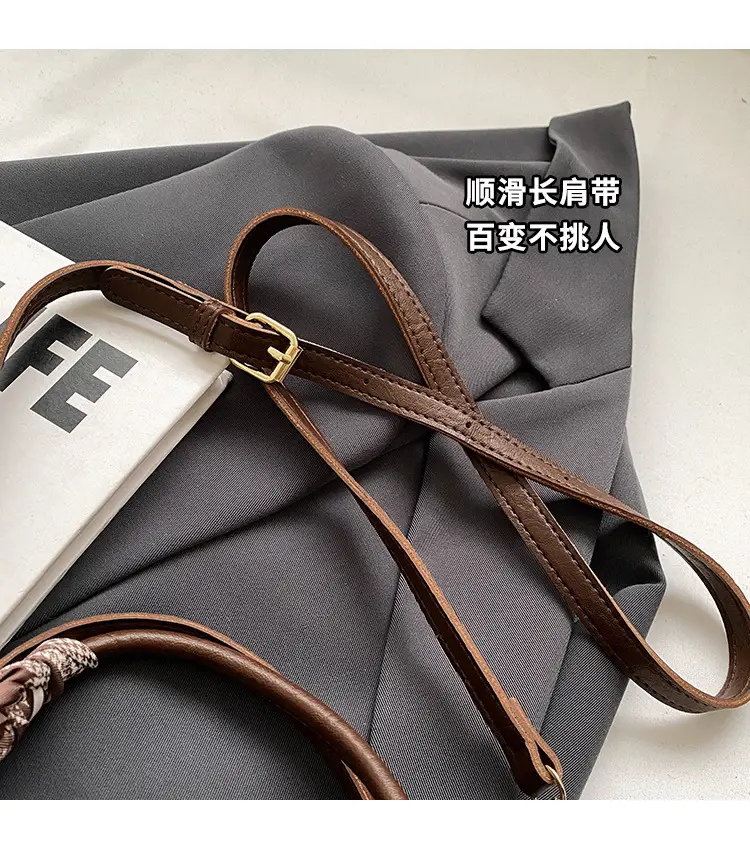 Retro Brown Crossbody Bag for Women with Logo — feature 6