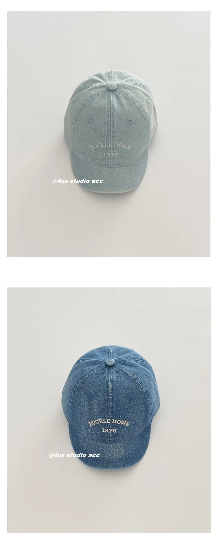Women's Japanese Retro Denim Baseball Cap Large Circumference — feature 4