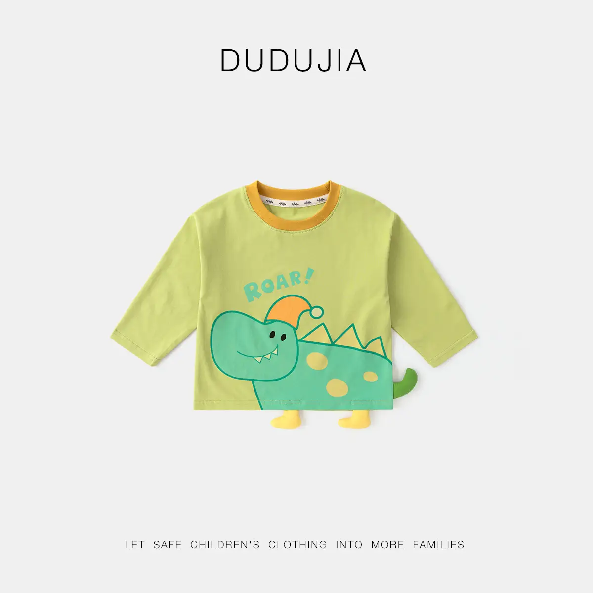 Dudujia Boys Long Sleeve T-Shirt Cream Black Spring Base - Image 24
