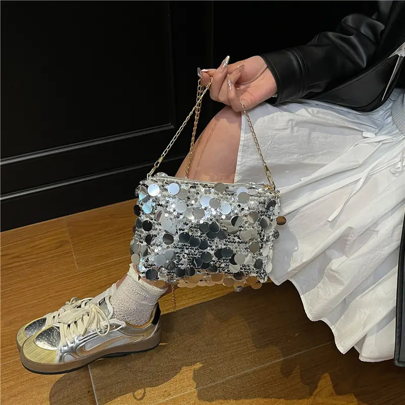 Purple Sequin Crossbody Bag for Women 2025 - Image 6