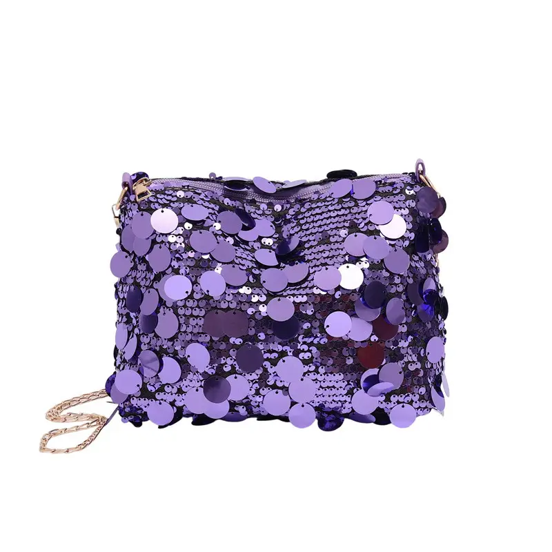 Purple Sequin Crossbody Bag for Women 2025 - Image 9
