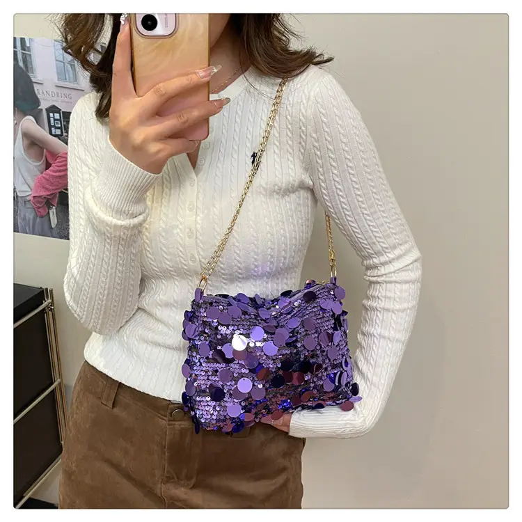Purple Sequin Crossbody Bag for Women 2025 — feature 14