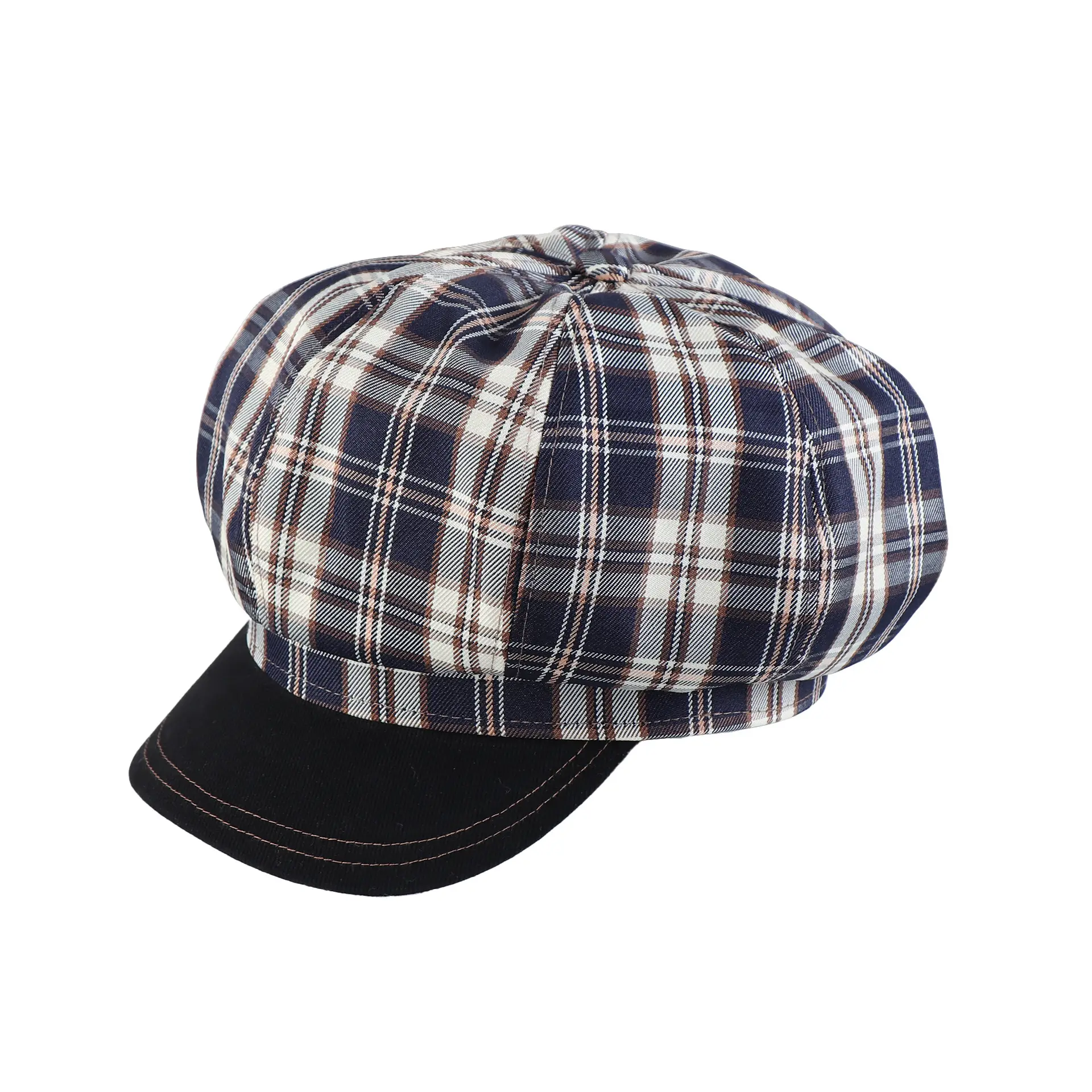 New Plaid Octagonal Hat for Women Spring Autumn - Image 7
