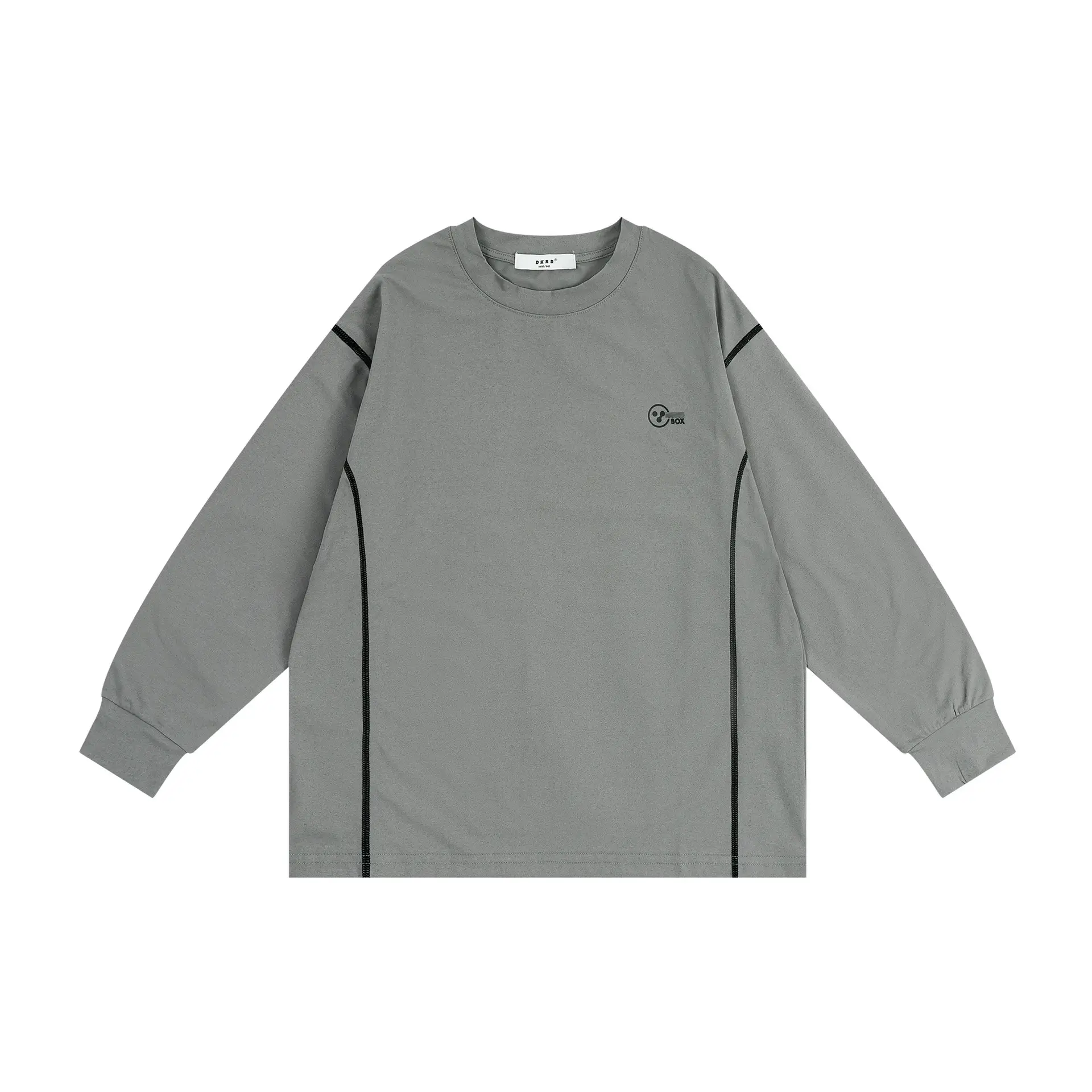 Girls Long Sleeve Grey Sweatshirt Kids Sports Wear - Image 2
