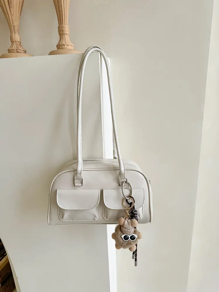 Customized Korean Style Wax Leather Tote Bag Large Capacity — feature 16