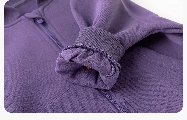 Girls Grey Fleece Hoodie Sweatshirt Jacket Spring Outfit — feature 27