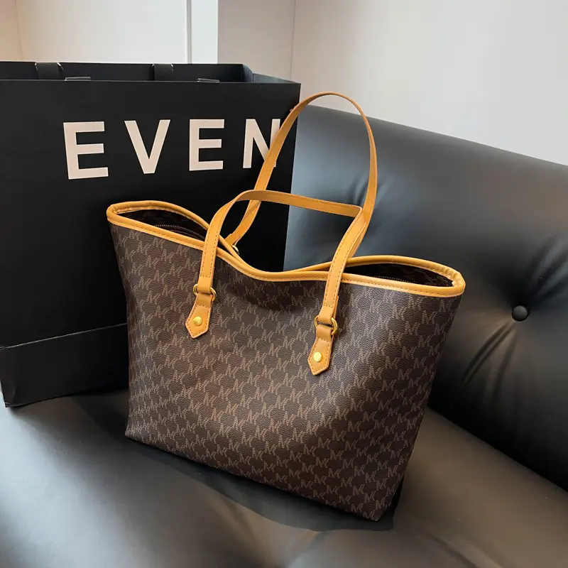 Women's Retro Brown Yellow Shoulder Bag 2025 - Image 7