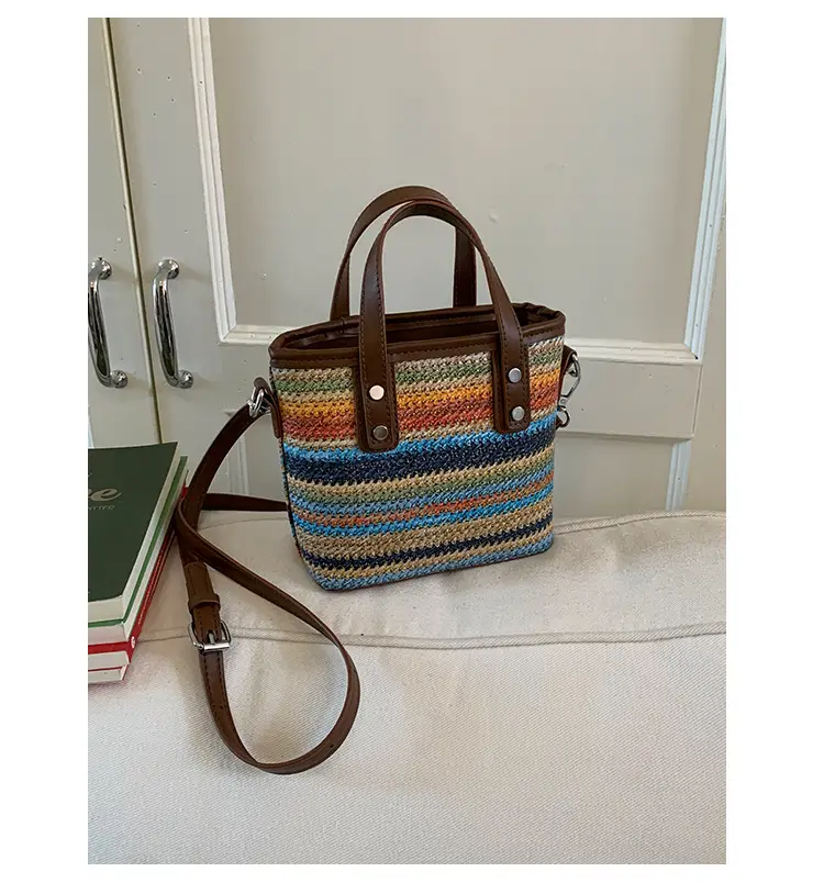 Korean Style Striped Tote Bag for Women — feature 20