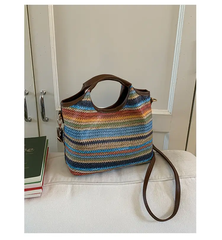 Korean Style Striped Tote Bag for Women — feature 21