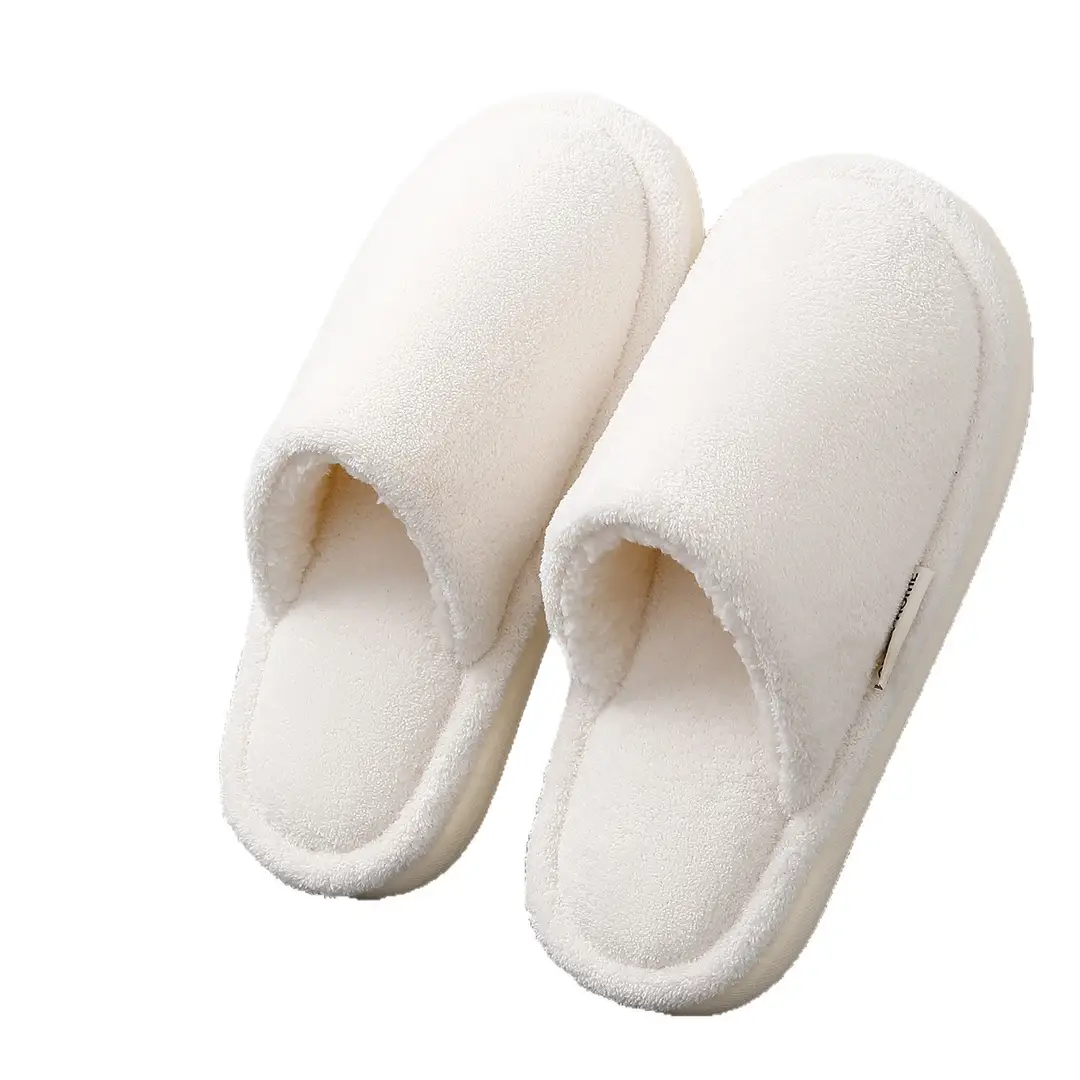 Antibacterial Cotton Slippers for Women Winter 2025 New Indoor Home Anti-Slip and Deodorant Household Autumn and Winter Baotou Wool Slippers for Men