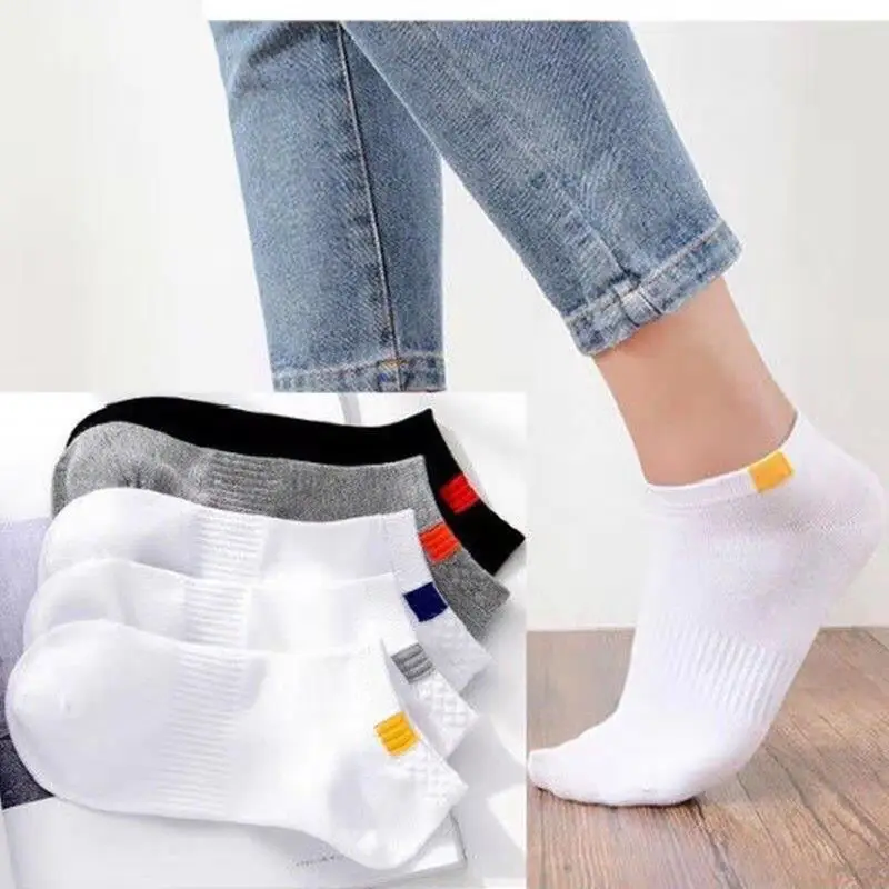Men's Socks for Spring and Autumn, Sweat-Absorbent and Breathable, Summer Low-Cut Sports Socks, Invisible Short Socks, Trendy Men's Socks