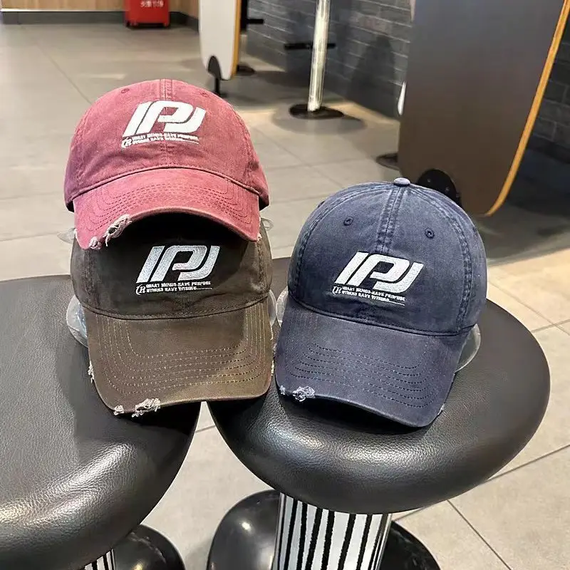 Korean P Letter Cap with Sunshade for Men Women - Image 10