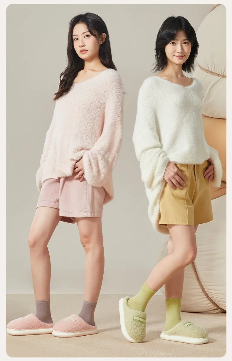 Winter Plush Thick Slippers Non-Slip Couple Wholesale — feature 9