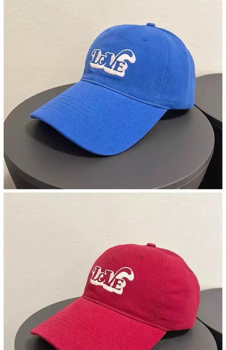 Women Korean Letter Baseball Cap Sunshade Cap Pink White — feature 5